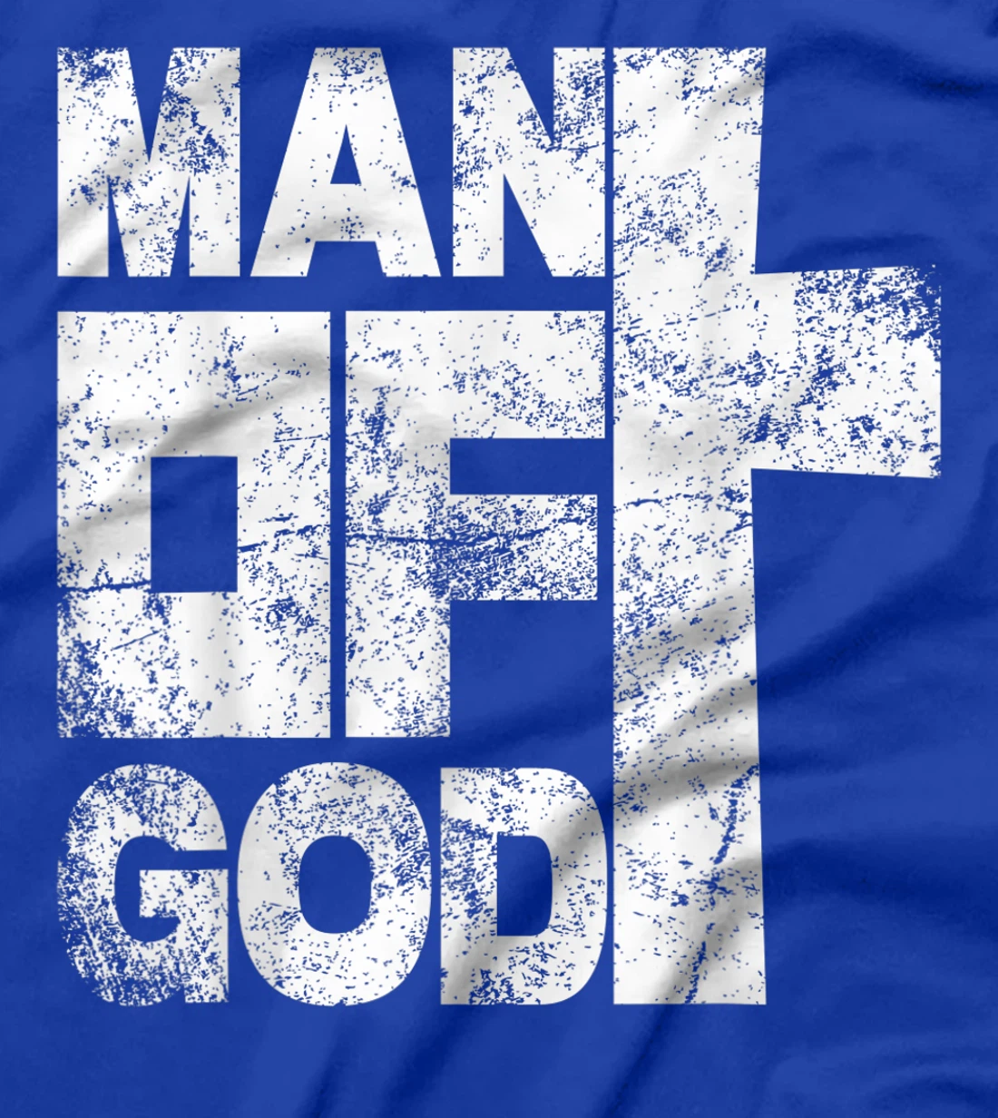 Mens Man of God religious graphic Christian vintage T-Shirt