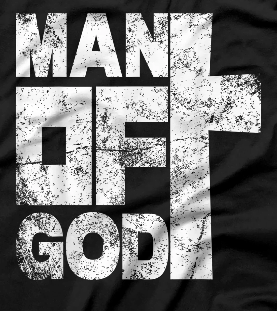Mens Man of God religious graphic Christian vintage T-Shirt