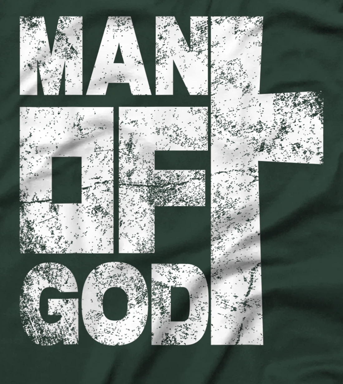 Mens Man of God religious graphic Christian vintage T-Shirt