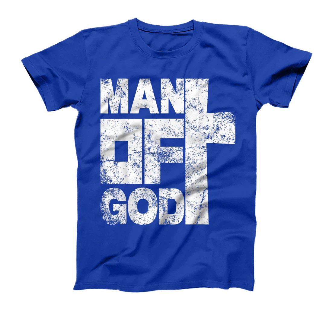 Mens Man of God religious graphic Christian vintage T-Shirt