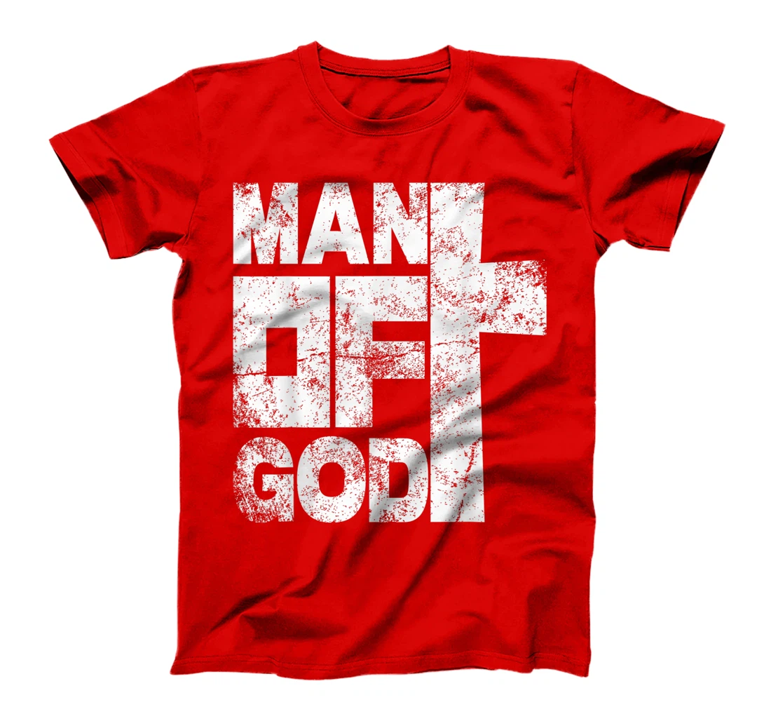 Mens Man of God religious graphic Christian vintage T-Shirt