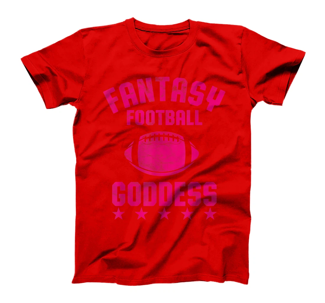 Fantasy Football Goddess Womens Cute Draft Party Gift T-Shirt