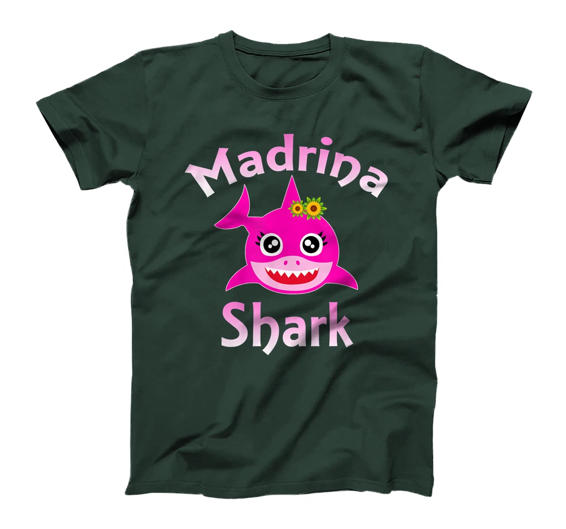 Madrina Shark Funny Spanish Godmother Gift T-Shirt