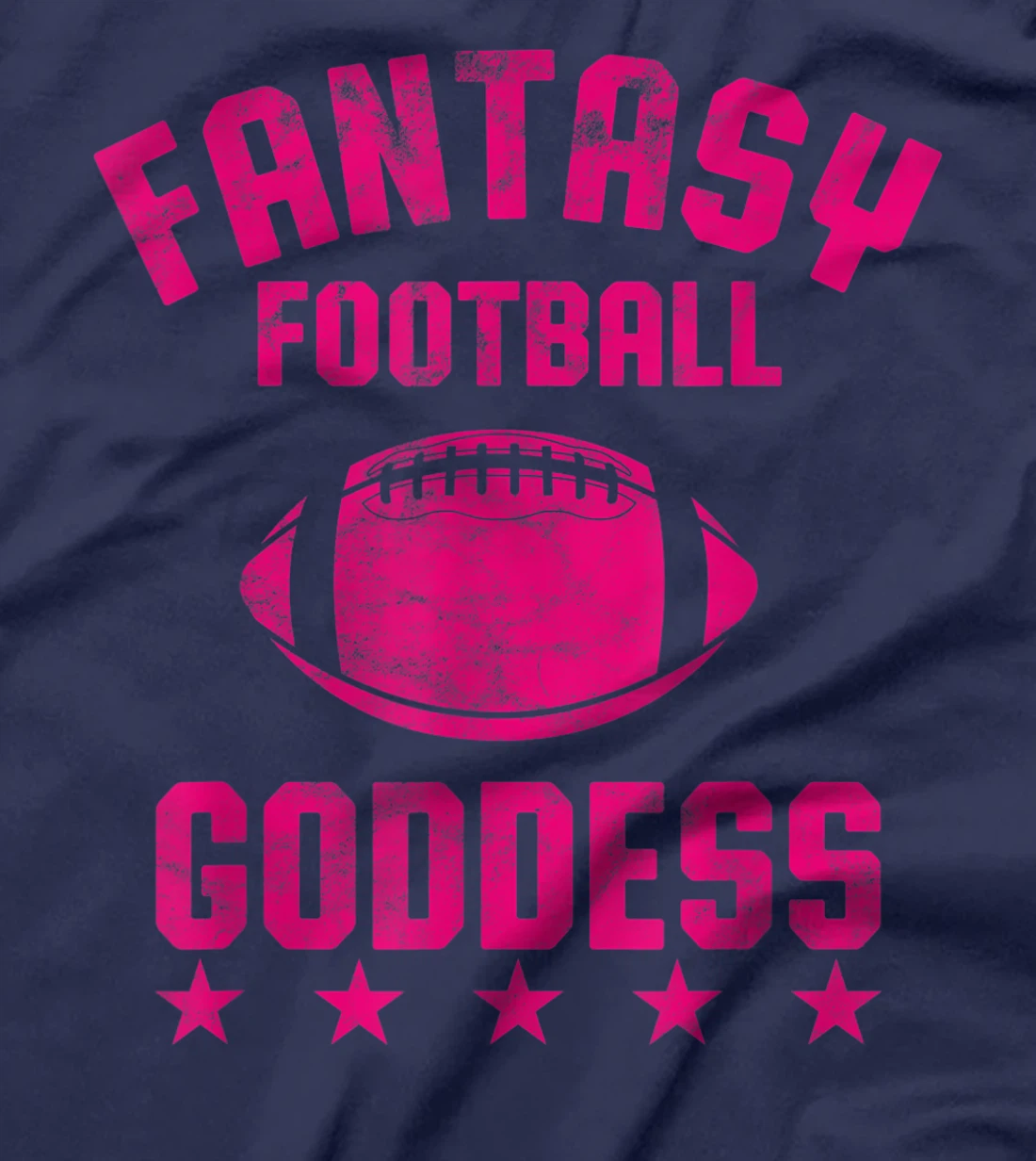 Fantasy Football Goddess Womens Cute Draft Party Gift T-Shirt
