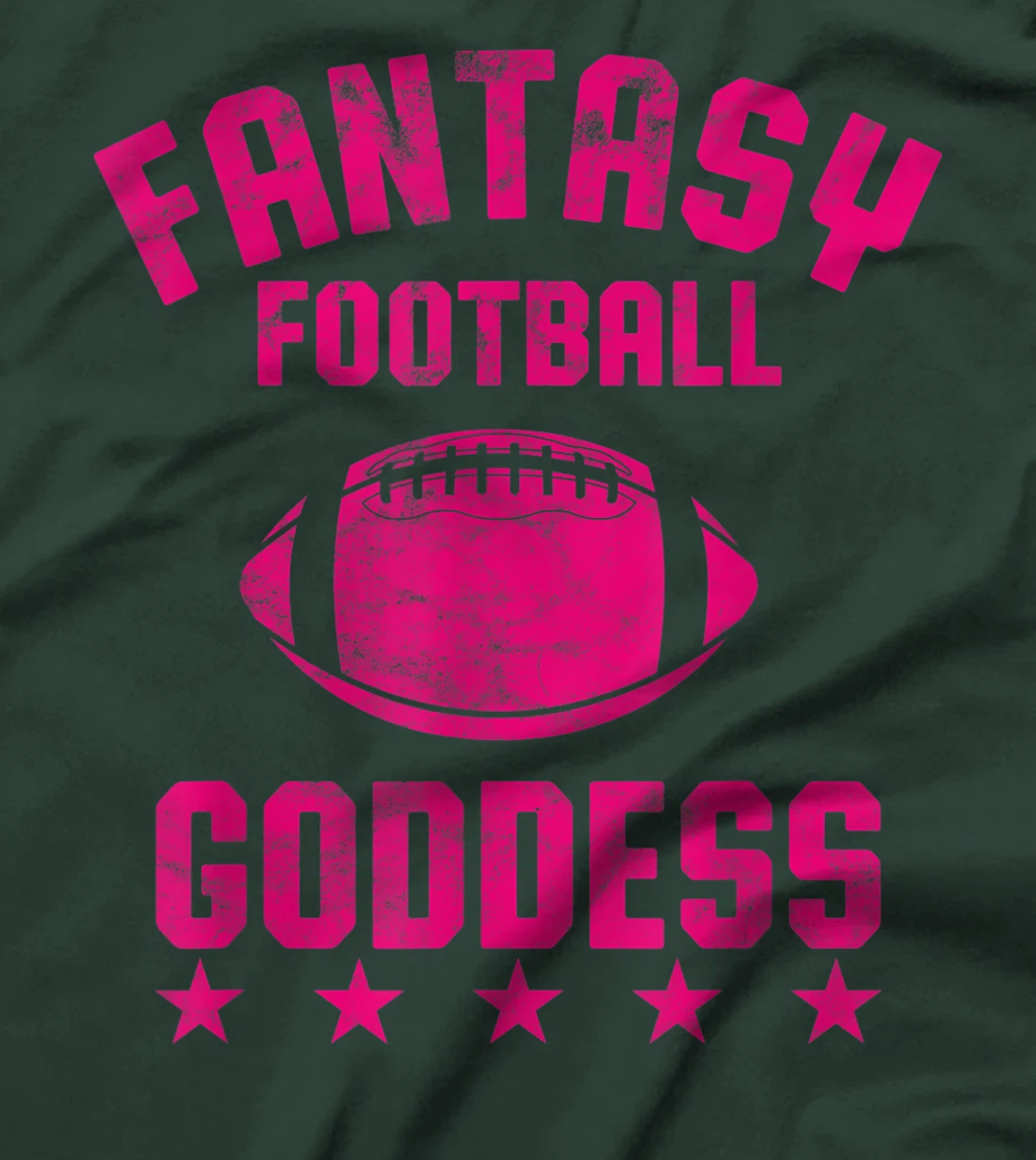 Fantasy Football Goddess Womens Cute Draft Party Gift T-Shirt