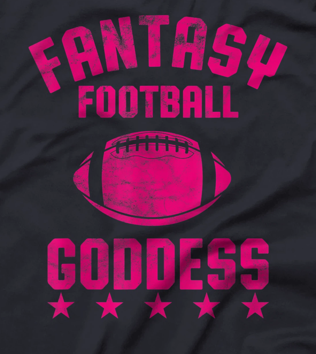 Fantasy Football Goddess Womens Cute Draft Party Gift T-Shirt