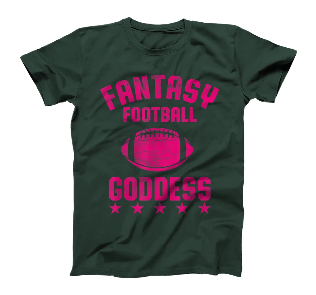 Fantasy Football Goddess Womens Cute Draft Party Gift T-Shirt