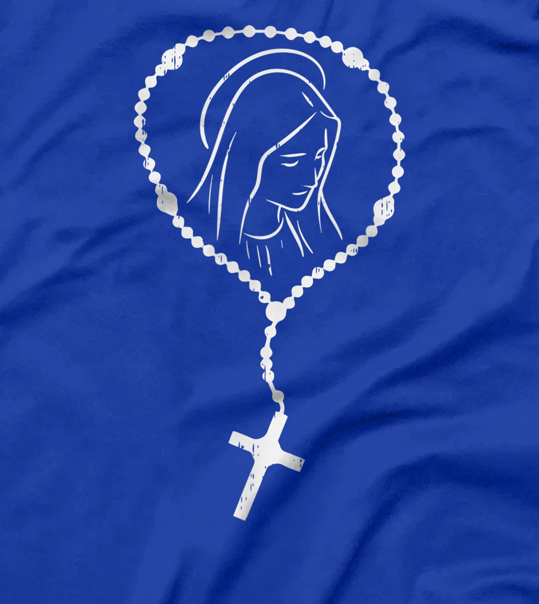 Rosary Virgin Mary God Jesus Faith Religious Catholic Gift T-Shirt