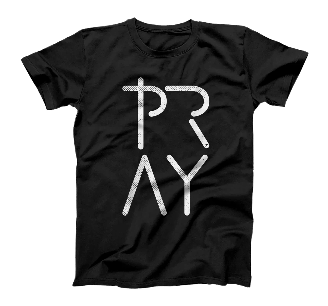 Pray God Jesus Christ Faith Prayer Religious Christian Gift T-Shirt