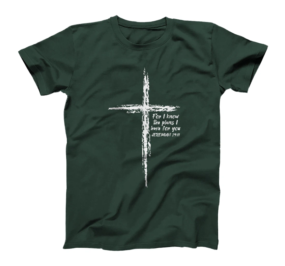 Cross I Know The Plans Verse Bible Jesus God Christian Gift T-Shirt