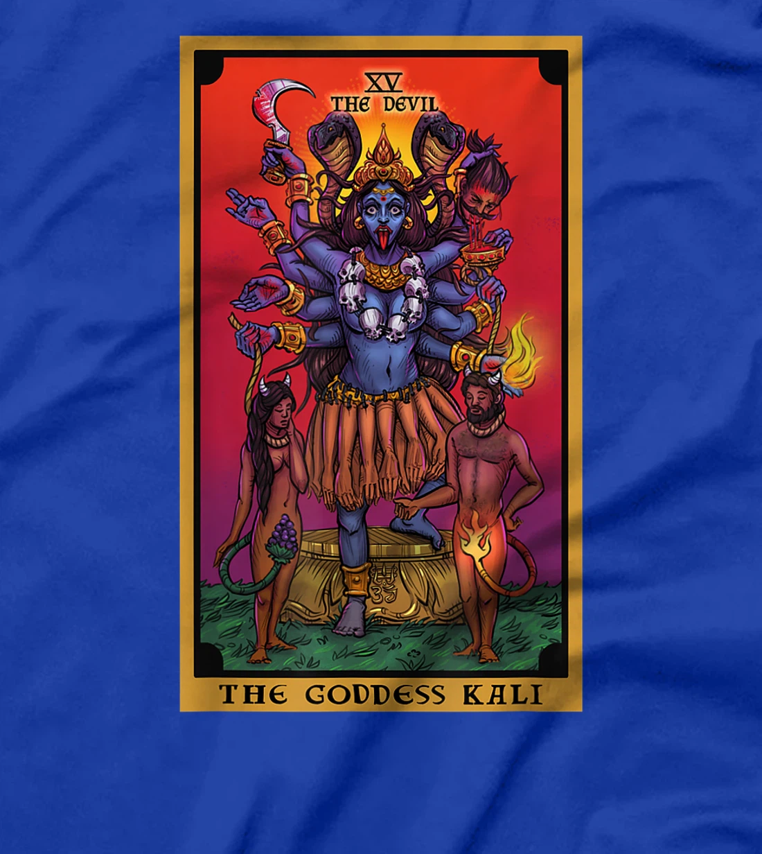 The Goddess Kali The Devil Tarot Card Hindu Indian Witch T-Shirt