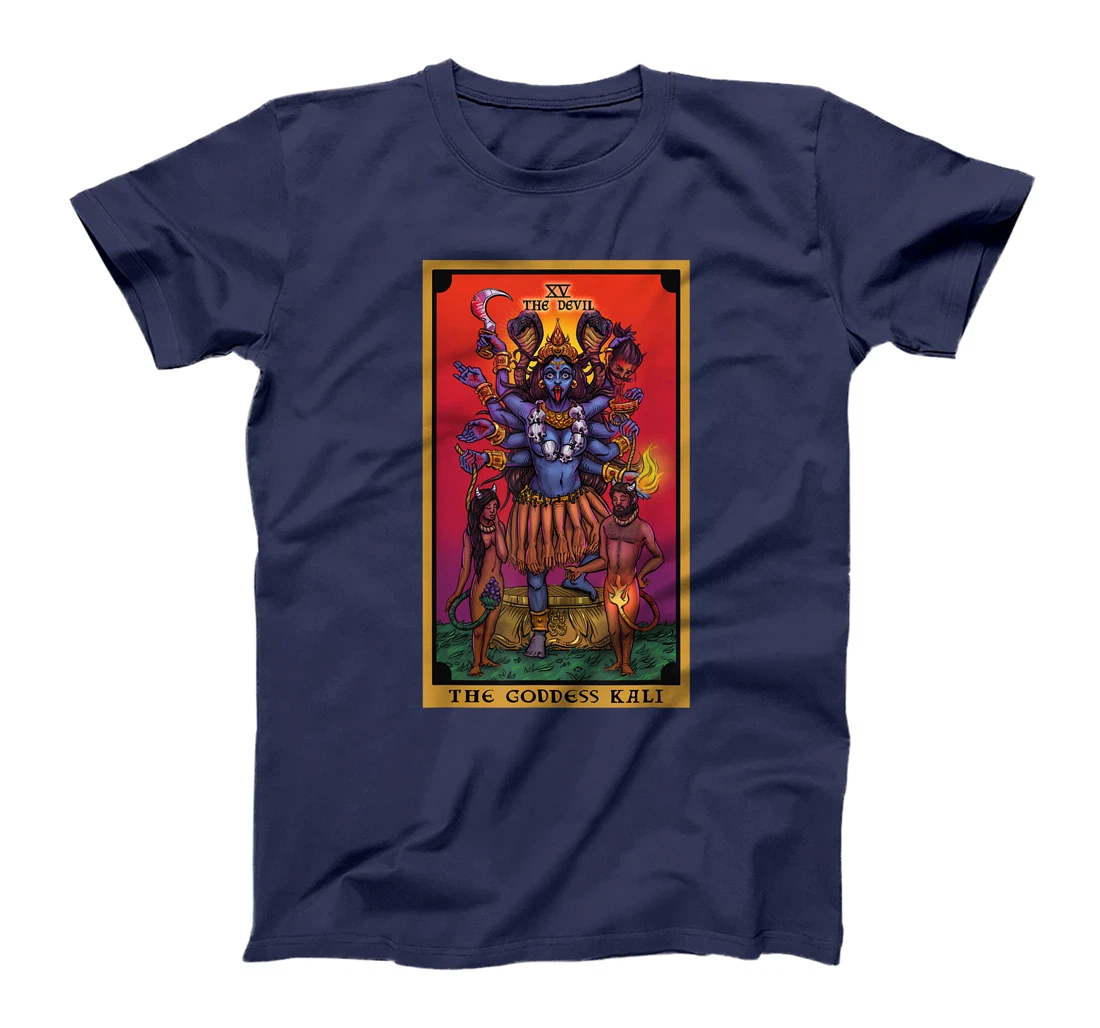 The Goddess Kali The Devil Tarot Card Hindu Indian Witch T-Shirt