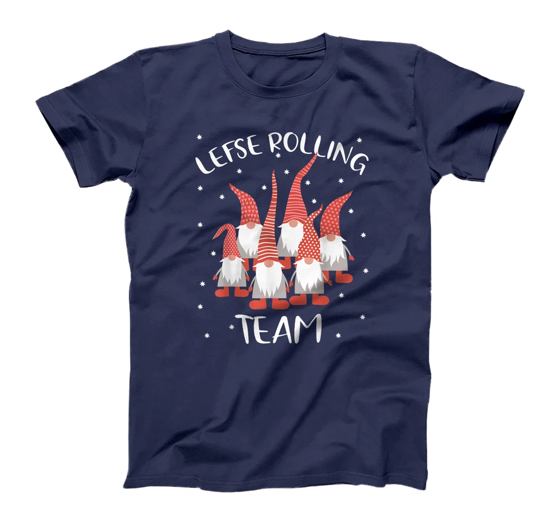 Lefse Rolling Team God Jul Gnome Tomte Xmas Santa Christmas T-Shirt
