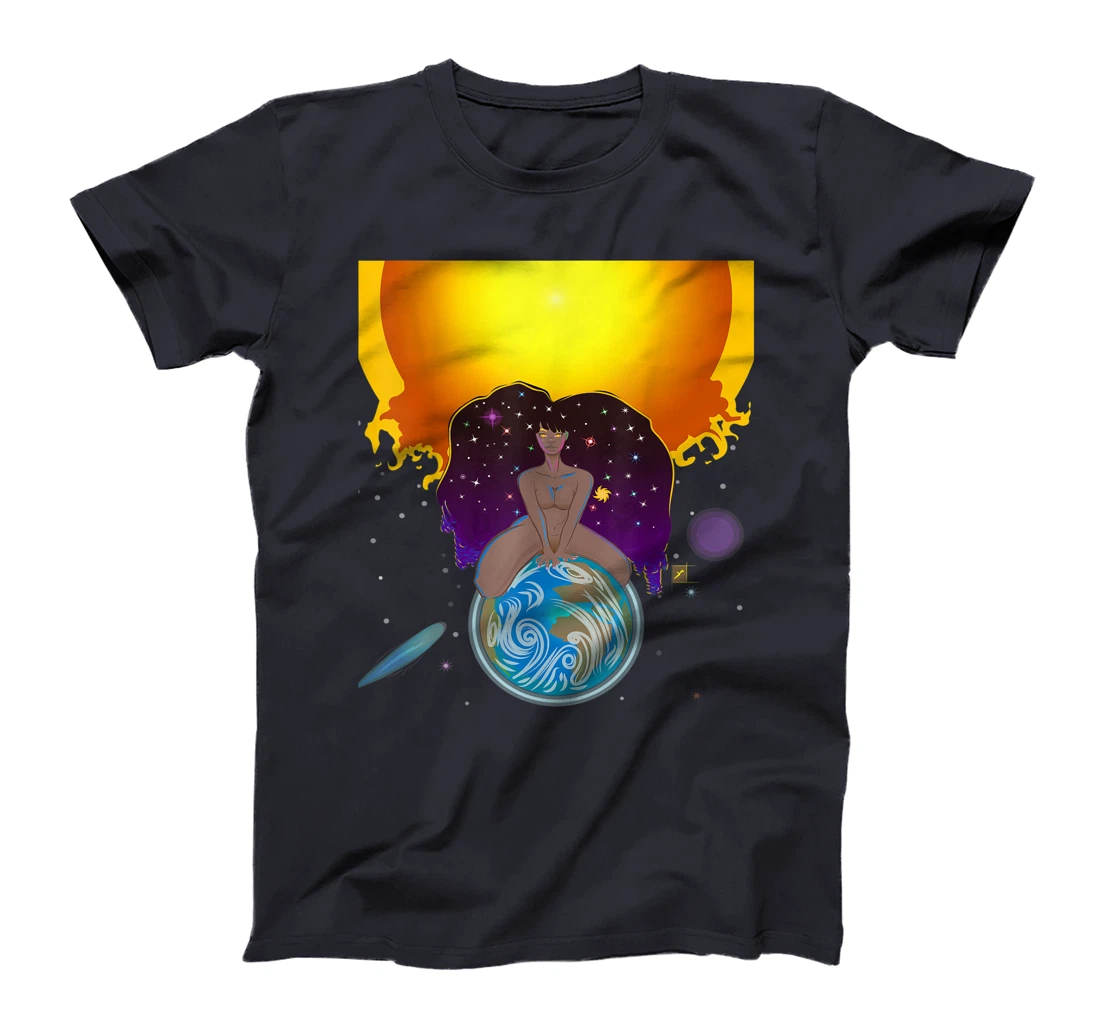 Black Woman Cosmic God T-Shirt