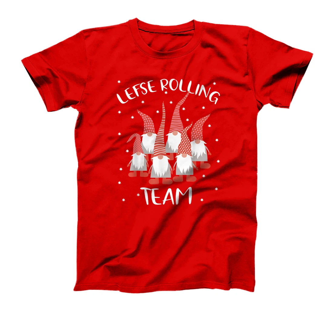 Lefse Rolling Team God Jul Gnome Tomte Xmas Santa Christmas T-Shirt