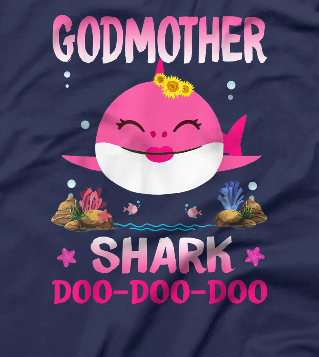 Godmother Shark Doo Doo Doo Shirt Matching Family Shark T-Shirt