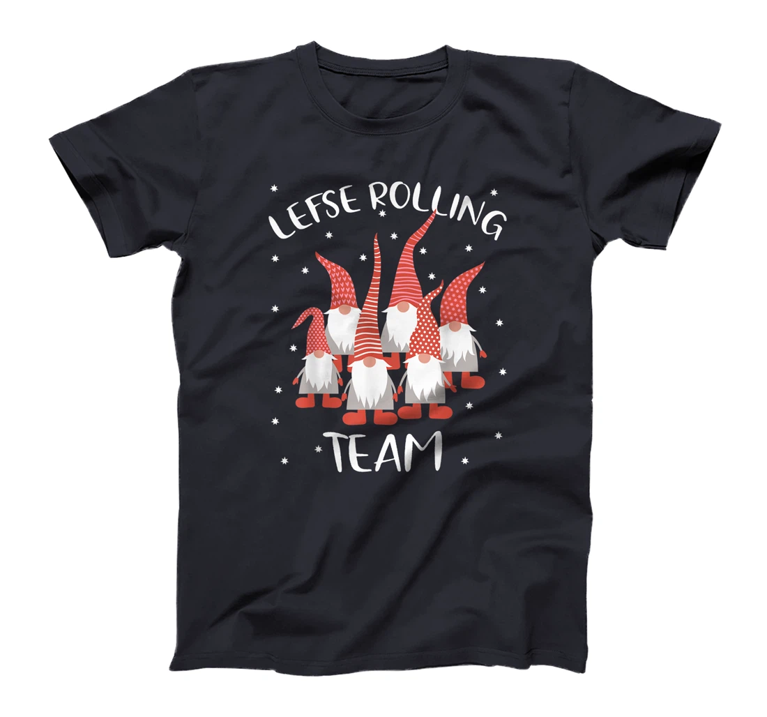 Lefse Rolling Team God Jul Gnome Tomte Xmas Santa Christmas T-Shirt