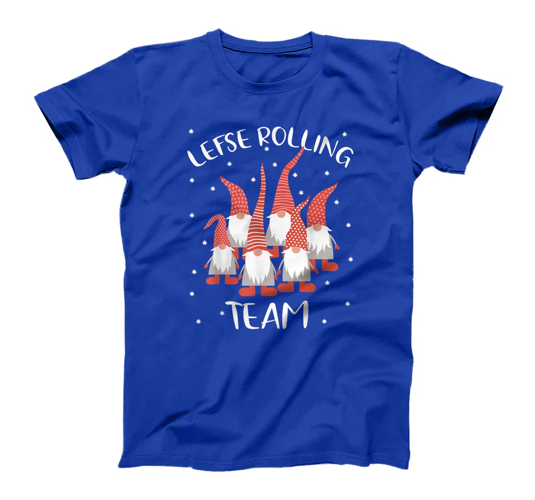 Lefse Rolling Team God Jul Gnome Tomte Xmas Santa Christmas T-Shirt