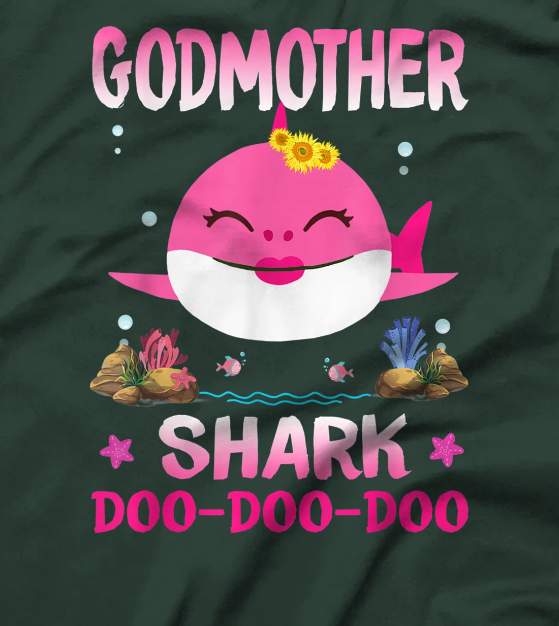 Godmother Shark Doo Doo Doo Shirt Matching Family Shark T-Shirt