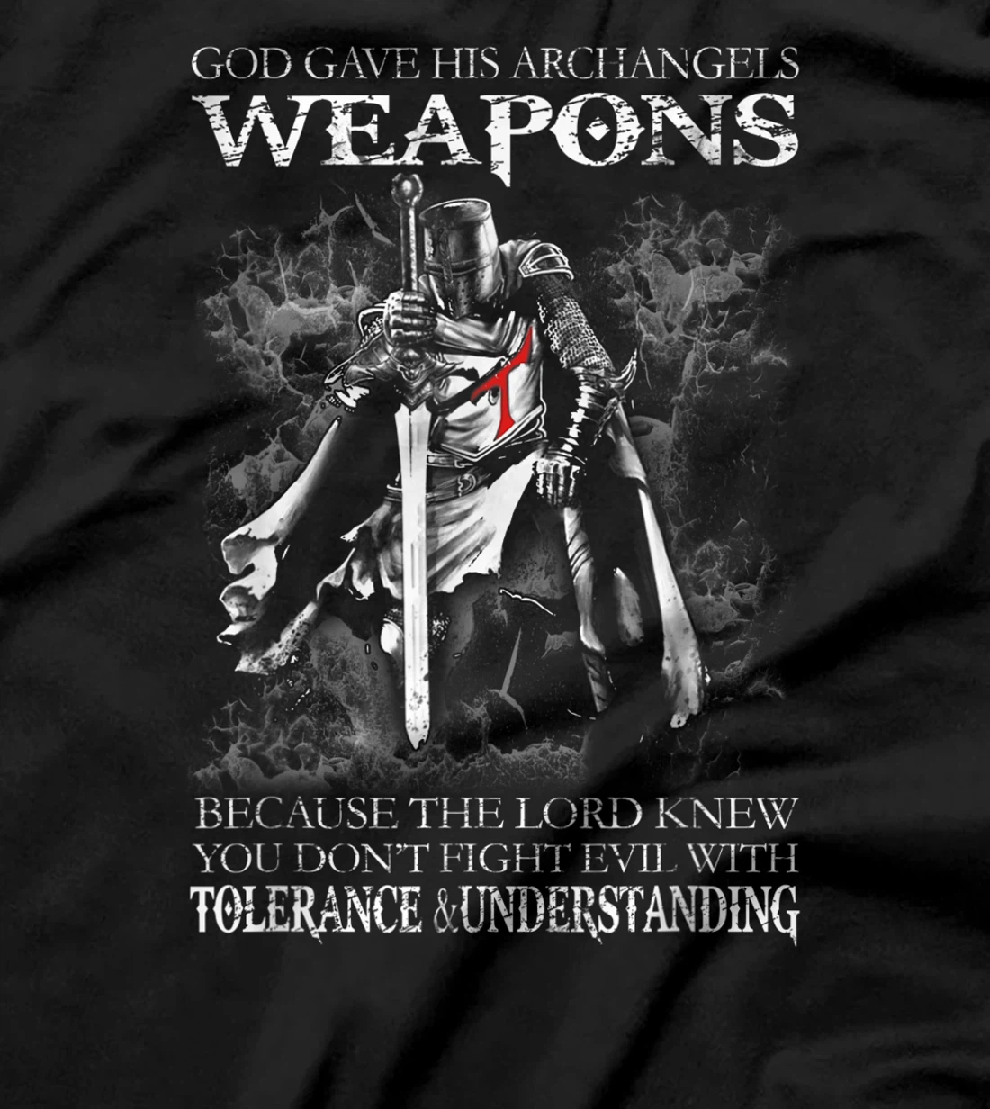 God Gave His Archangels Weapons Christian Religious Gift T-Shirt