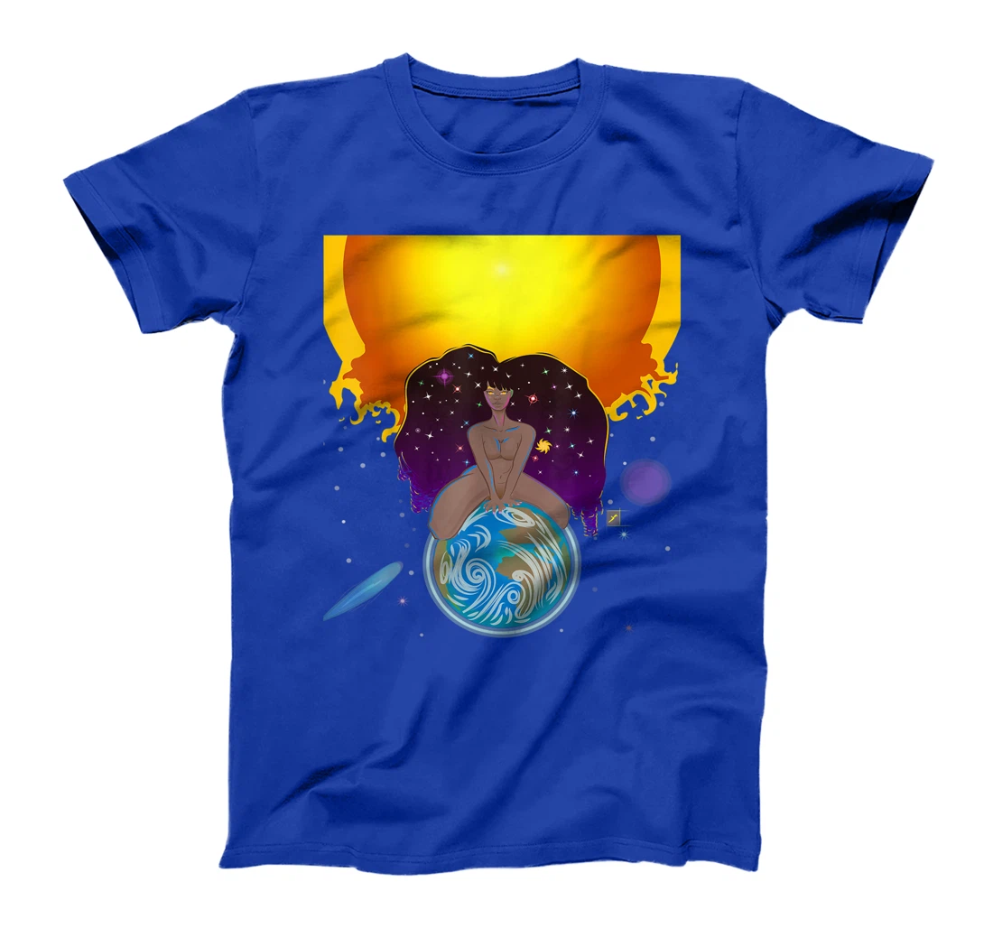 Black Woman Cosmic God T-Shirt