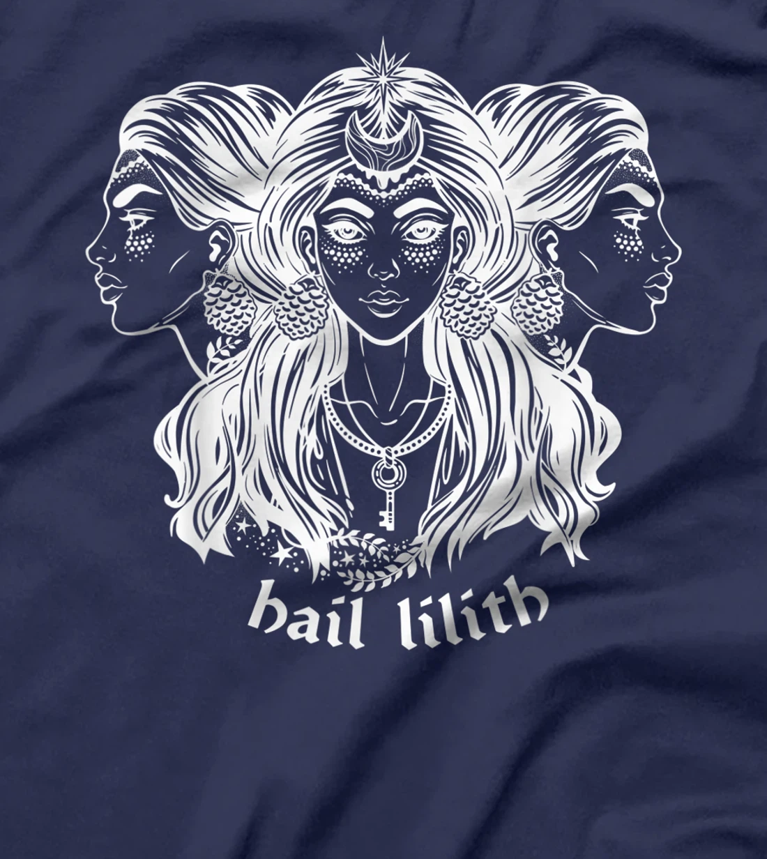 Hail Lilith Dark Demon Goddess Witch Pagan Satan Occult T-Shirt