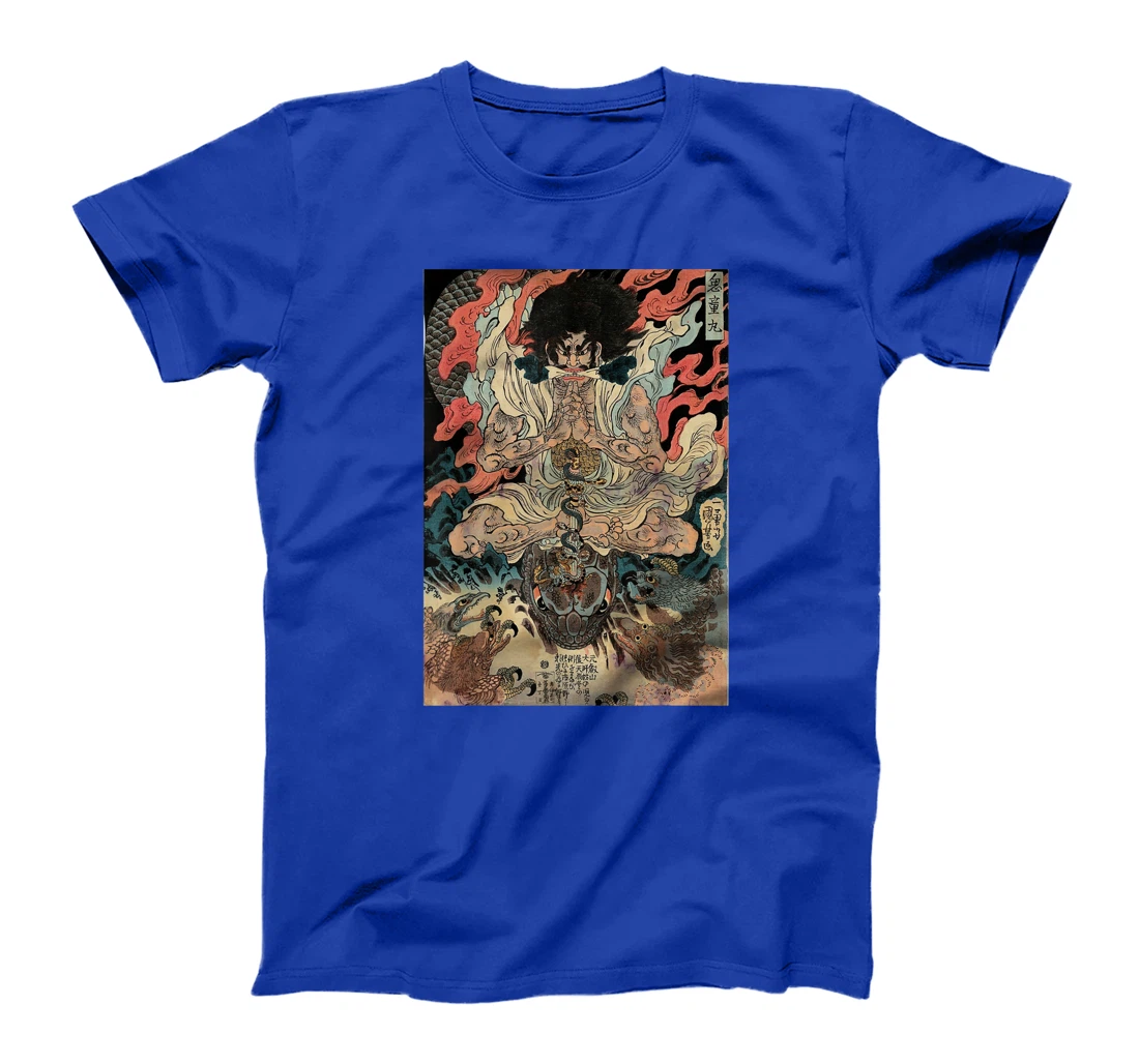 Japanese Vintage Artwork Tengu Gods Defeat The Evil Snake T-Shirt