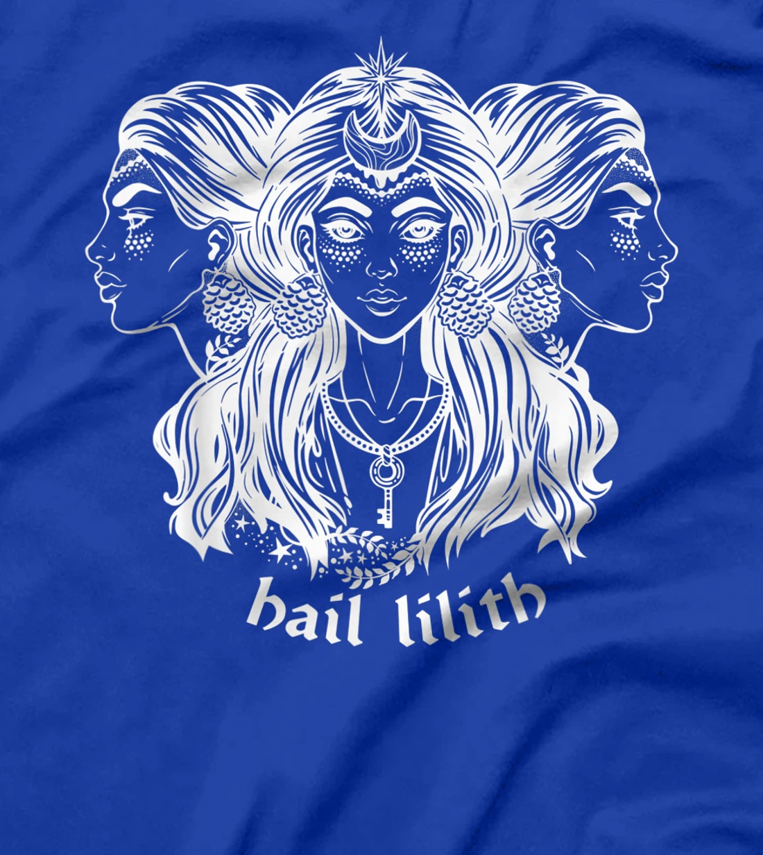 Hail Lilith Dark Demon Goddess Witch Pagan Satan Occult T-Shirt