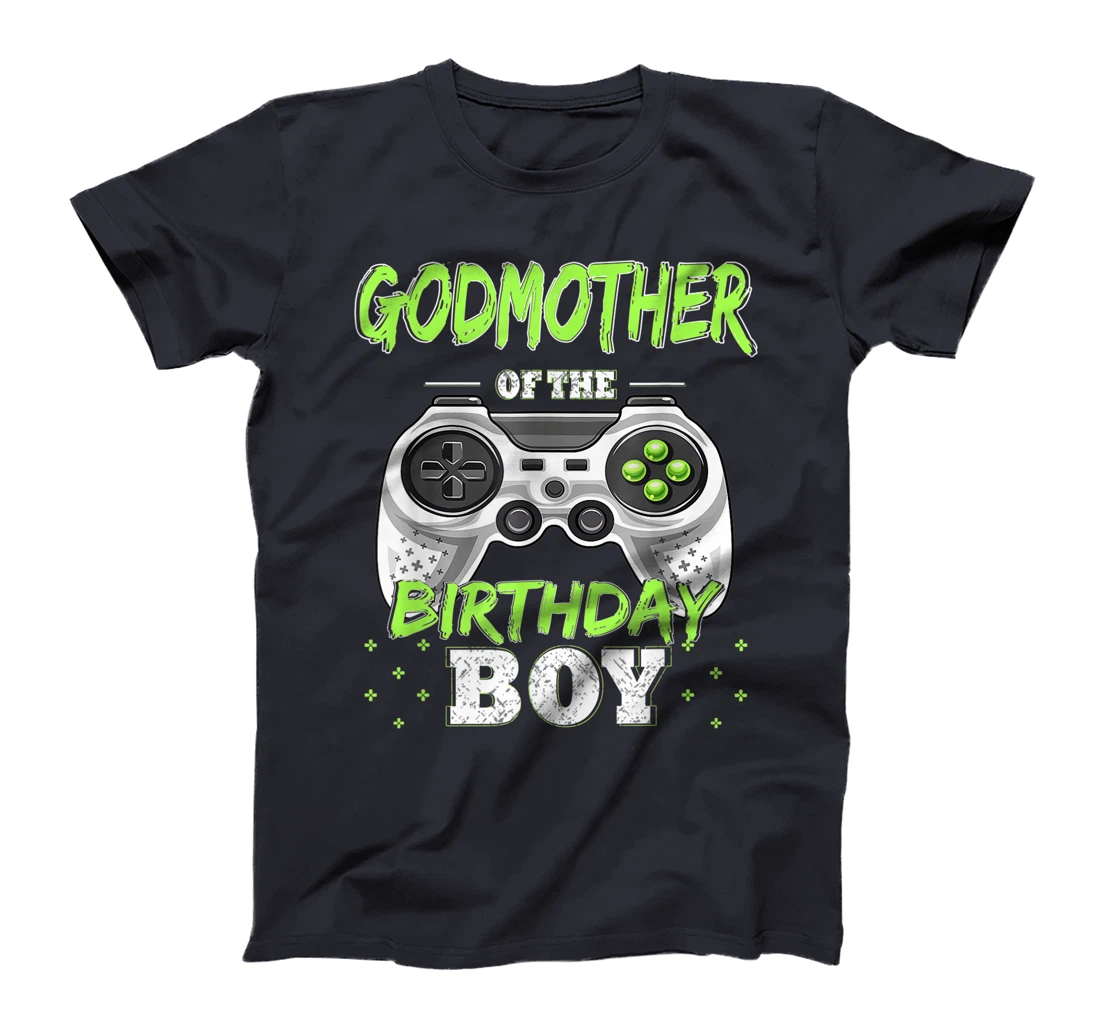 Godmother of the Birthday Boy Matching Video Gamer Bt Party T-Shirt