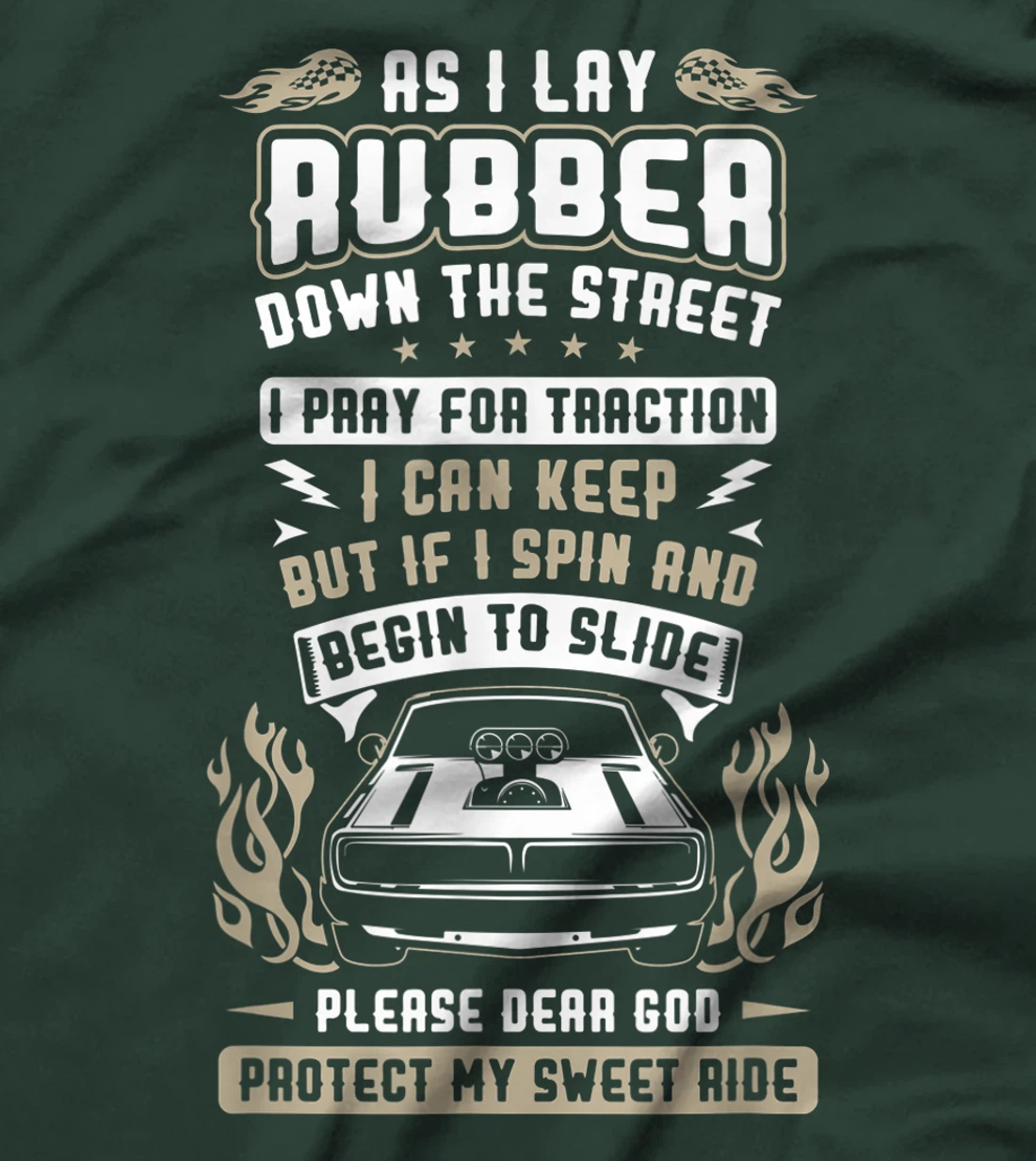 GOD PROTECT MY SWEET RIDE Funny Cars Automobile Lover Gift T-Shirt