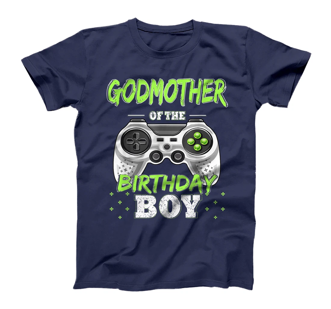 Godmother of the Birthday Boy Matching Video Gamer Bt Party T-Shirt