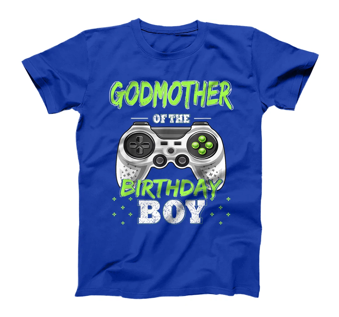 Godmother of the Birthday Boy Matching Video Gamer Bt Party T-Shirt