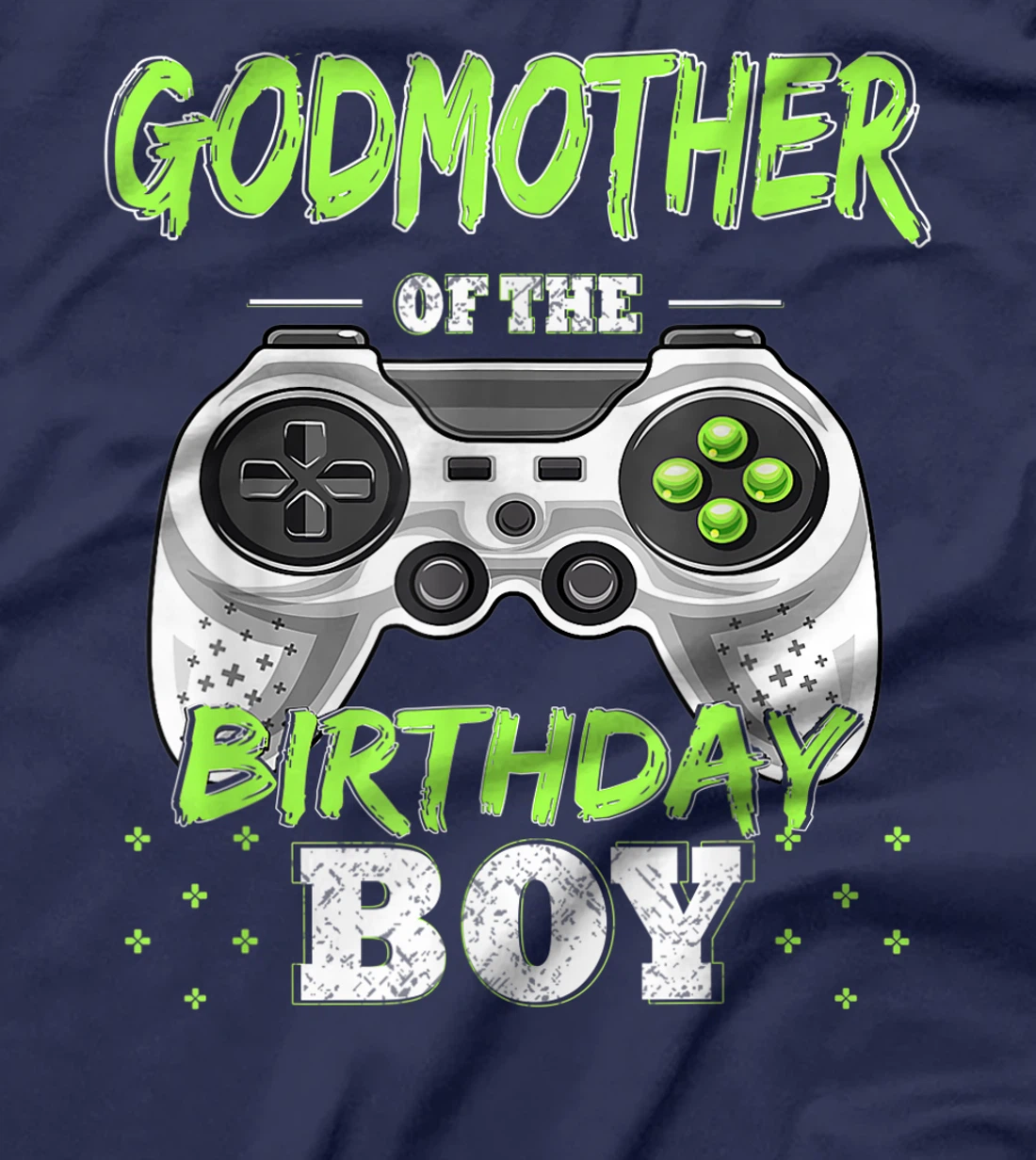 Godmother of the Birthday Boy Matching Video Gamer Bt Party T-Shirt