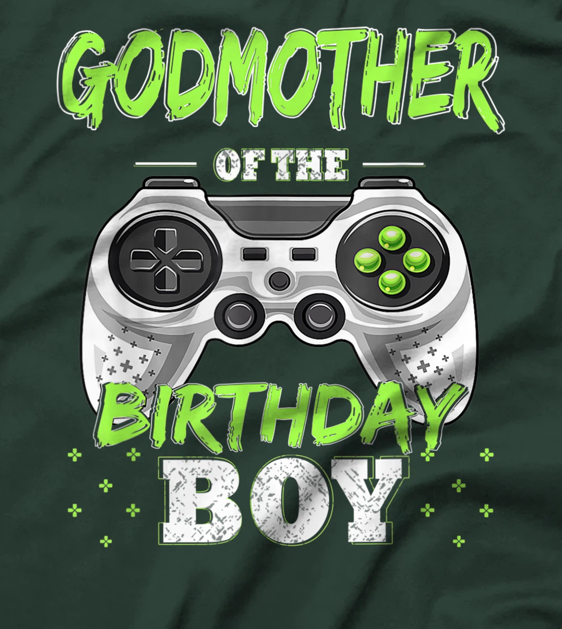 Godmother of the Birthday Boy Matching Video Gamer Bt Party T-Shirt