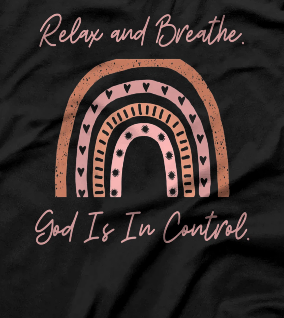 Christian Inspirational Faith in God Rainbow Religious Relax Premium T-Shirt