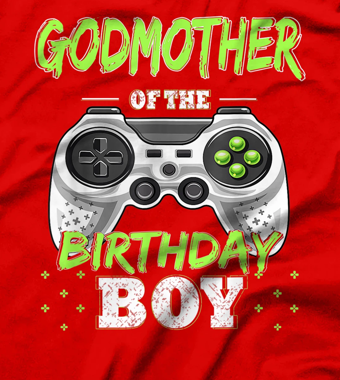 Godmother of the Birthday Boy Matching Video Gamer Bt Party T-Shirt