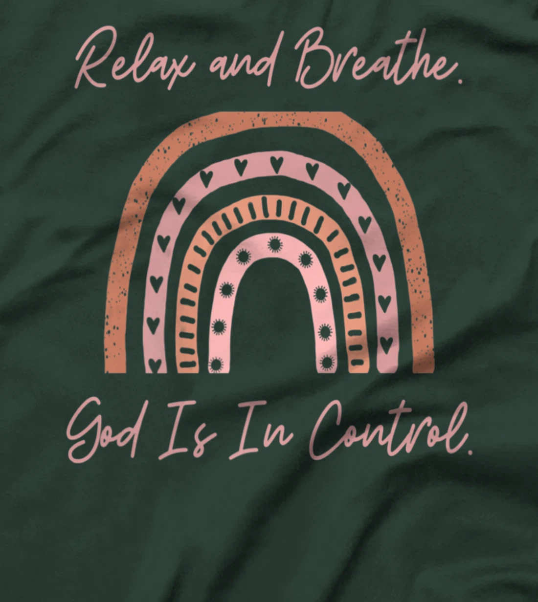 Christian Inspirational Faith in God Rainbow Religious Relax Premium T-Shirt