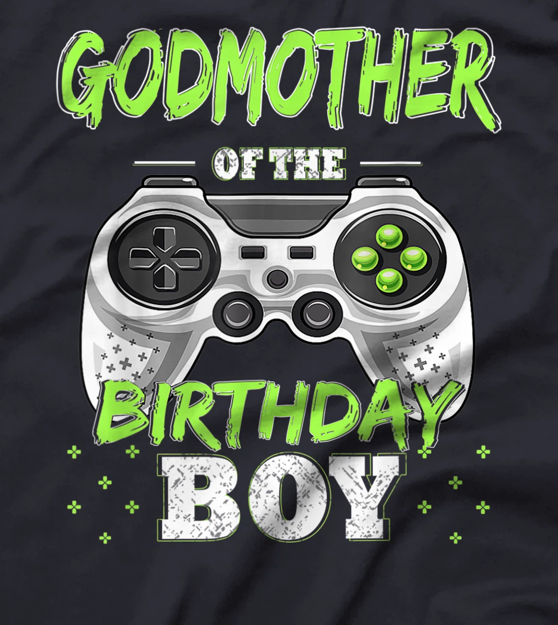 Godmother of the Birthday Boy Matching Video Gamer Bt Party T-Shirt