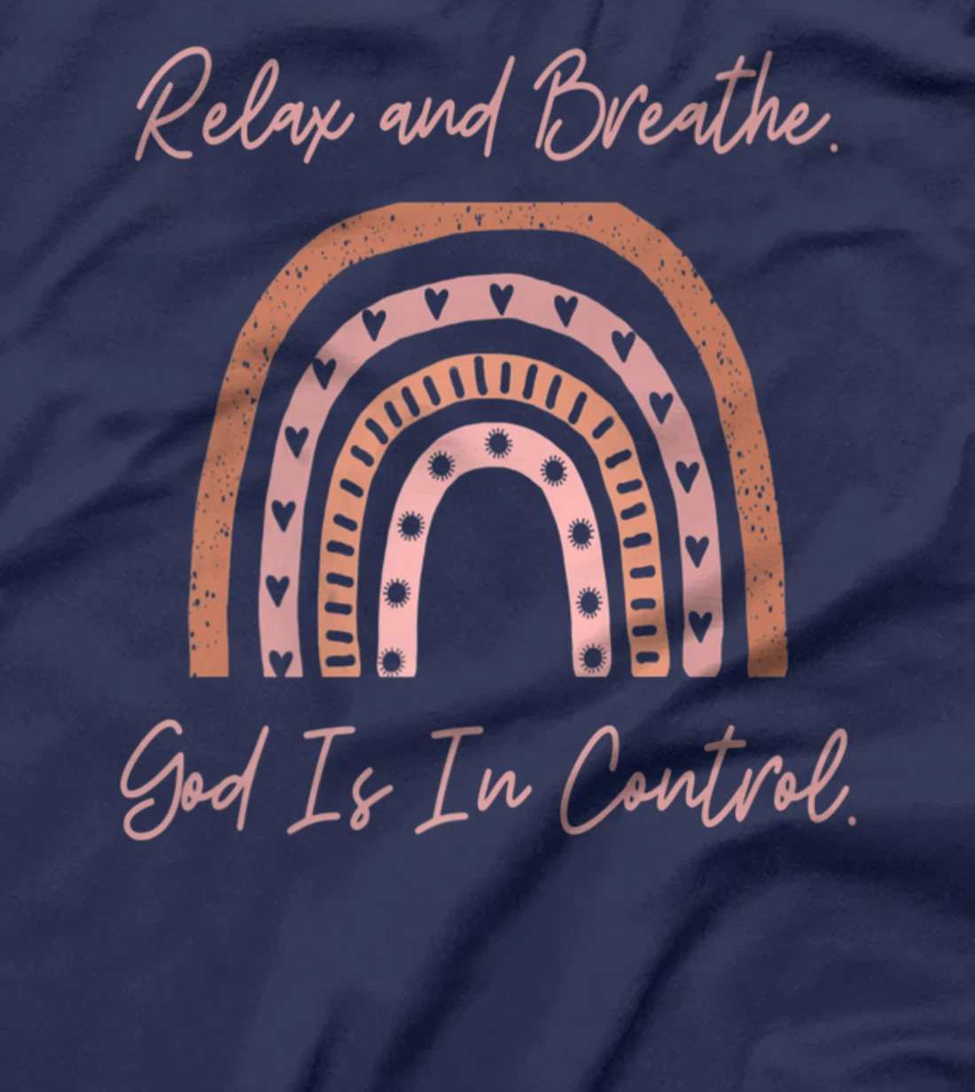 Christian Inspirational Faith in God Rainbow Religious Relax Premium T-Shirt