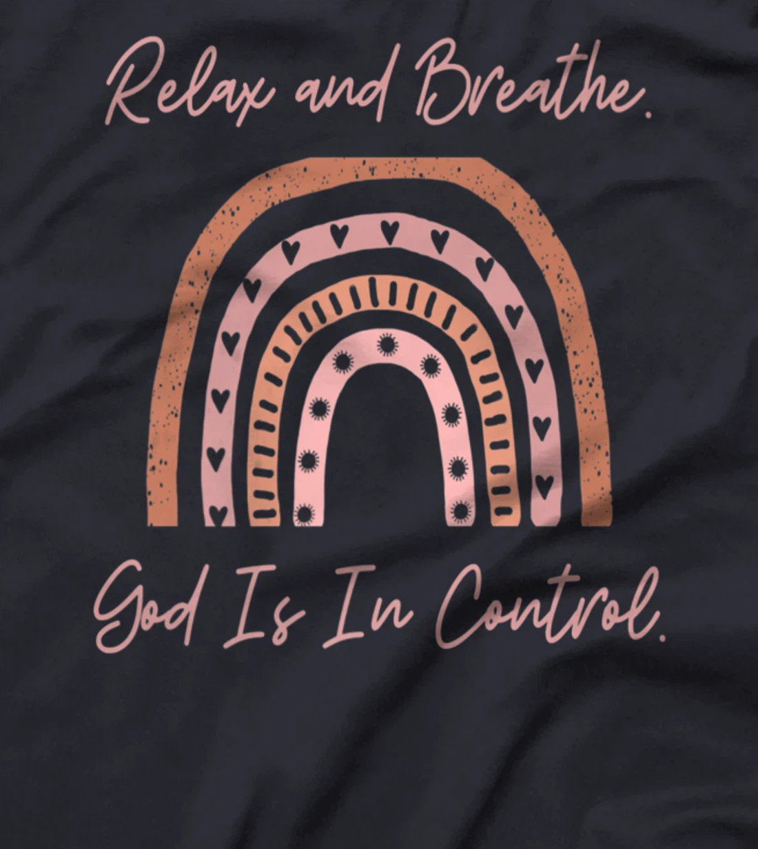 Christian Inspirational Faith in God Rainbow Religious Relax Premium T-Shirt