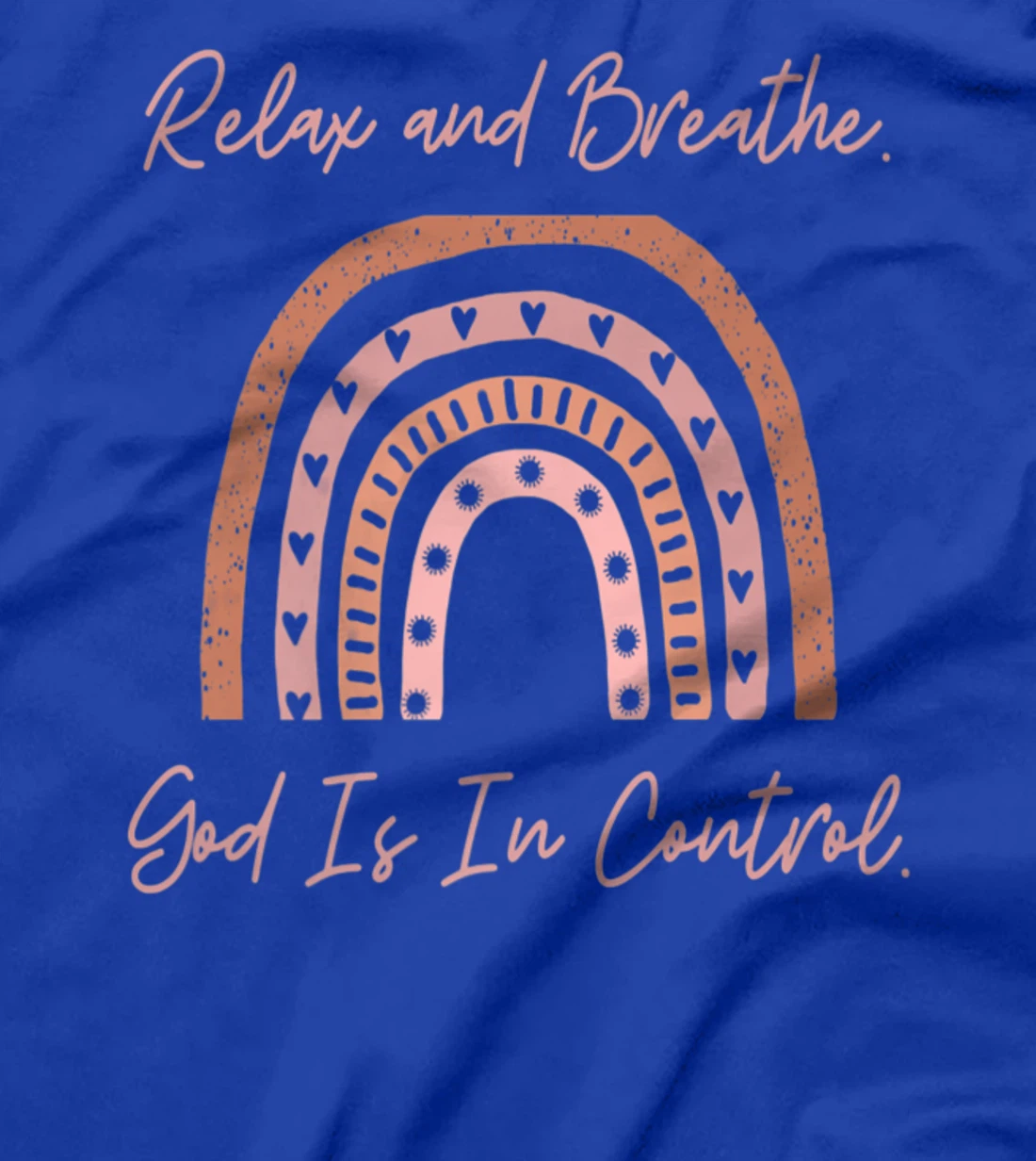 Christian Inspirational Faith in God Rainbow Religious Relax Premium T-Shirt