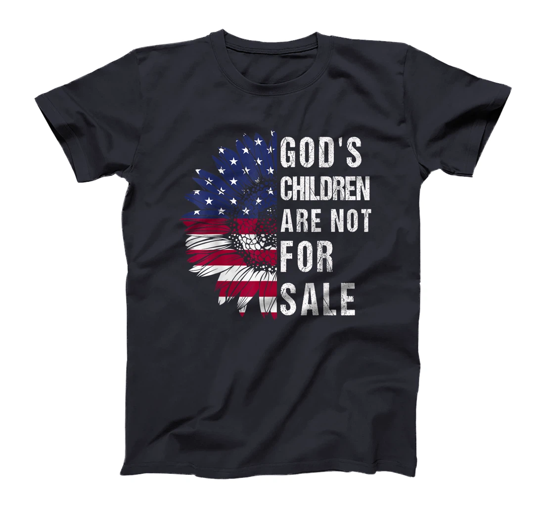 God's Children are Not For Sale US Flag Christian T-Shirt