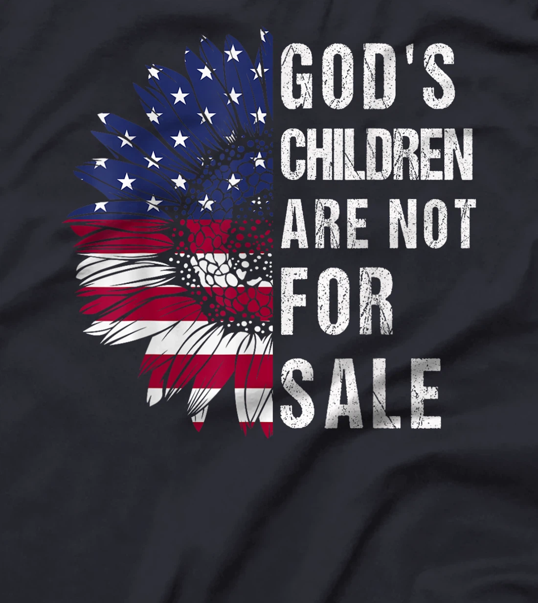 God's Children are Not For Sale US Flag Christian T-Shirt