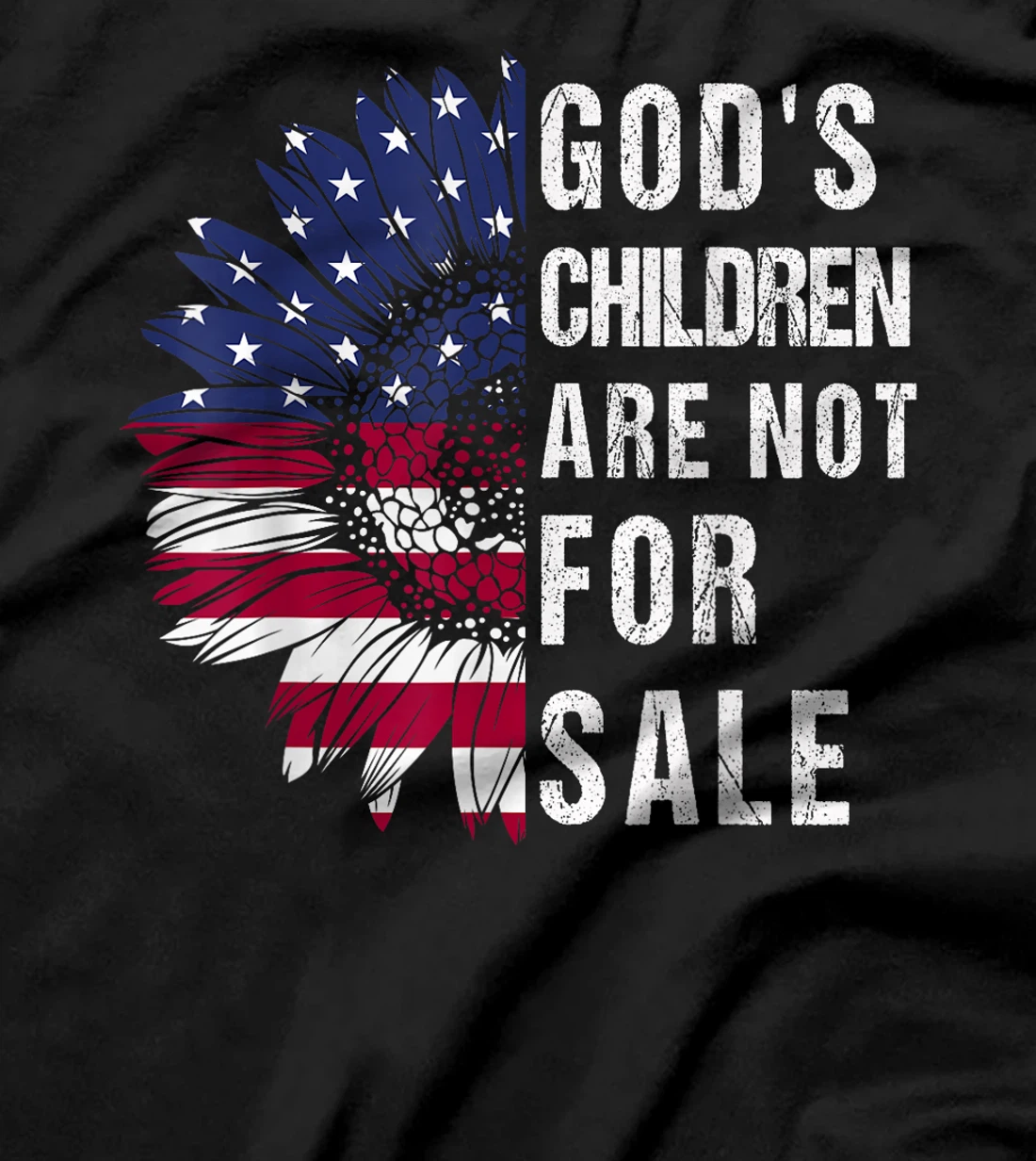 God's Children are Not For Sale US Flag Christian T-Shirt