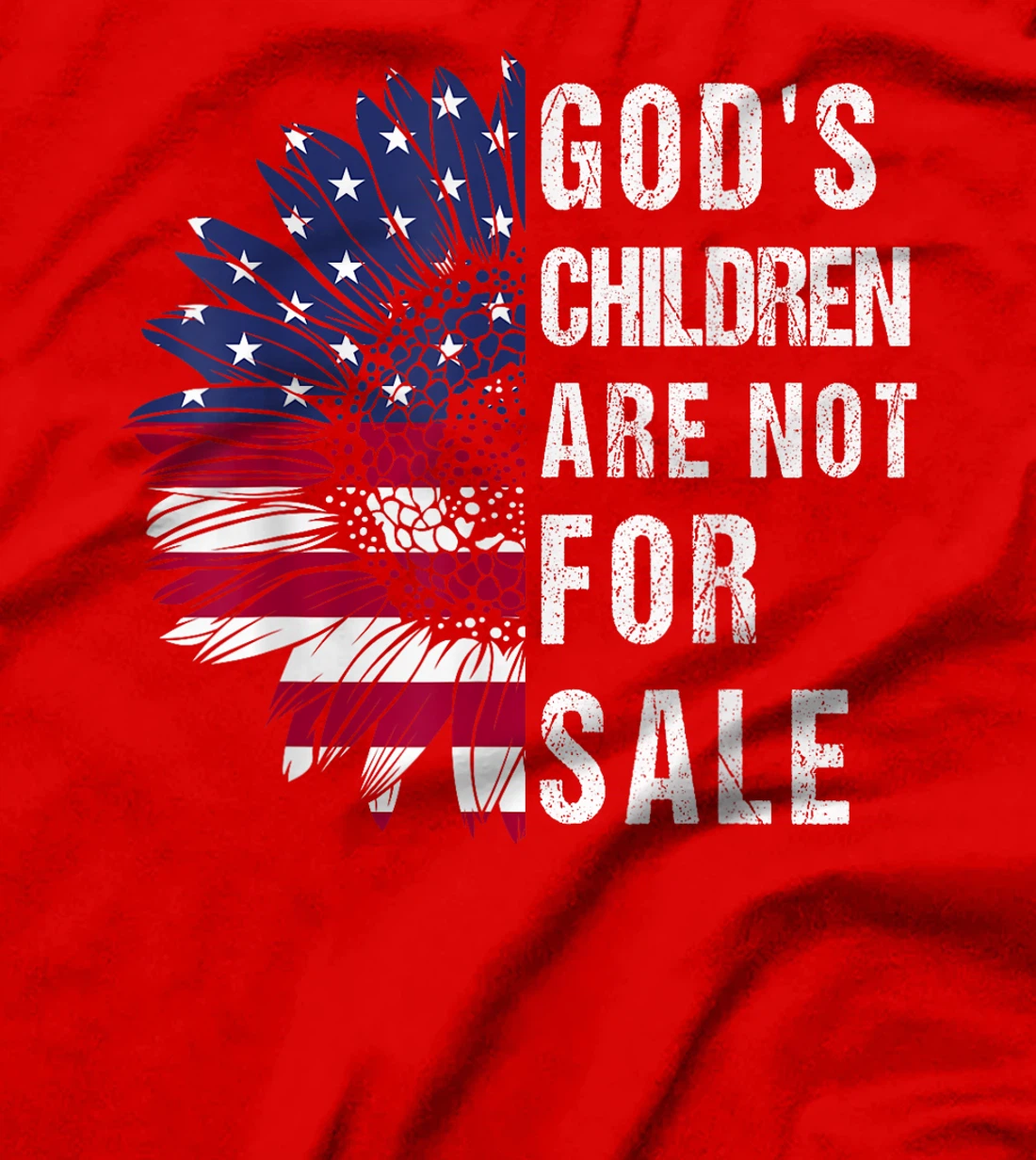 God's Children are Not For Sale US Flag Christian T-Shirt