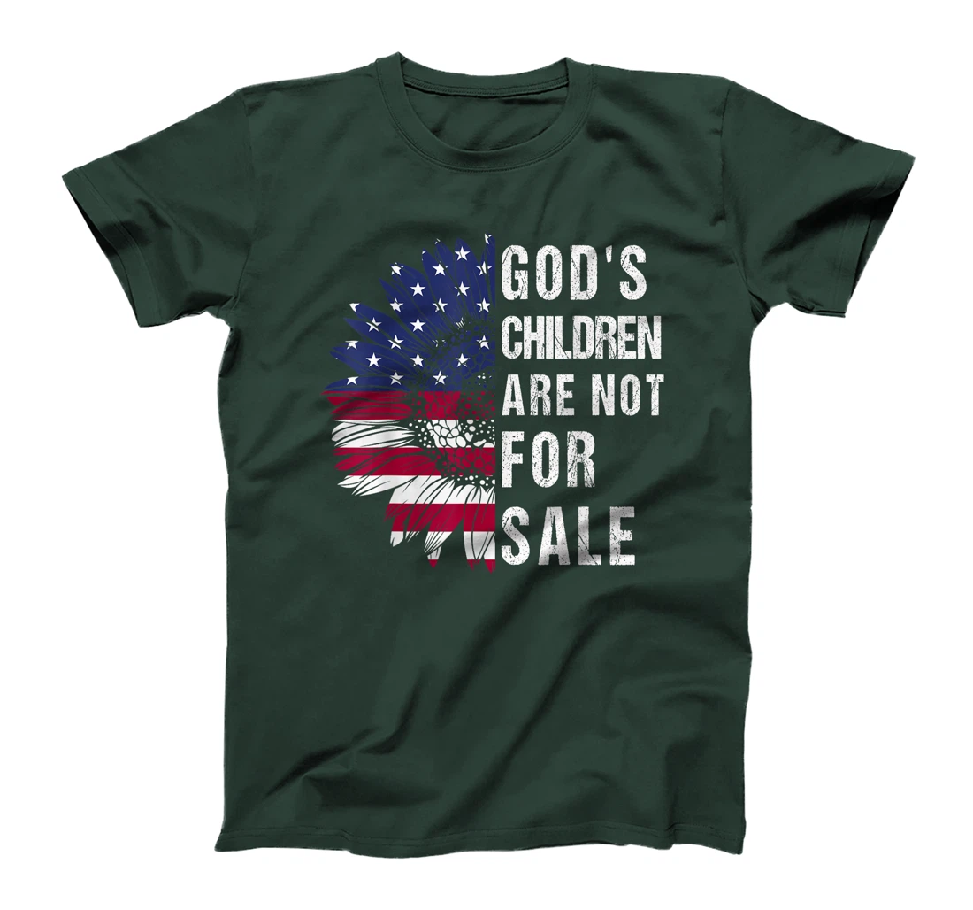 God's Children are Not For Sale US Flag Christian T-Shirt