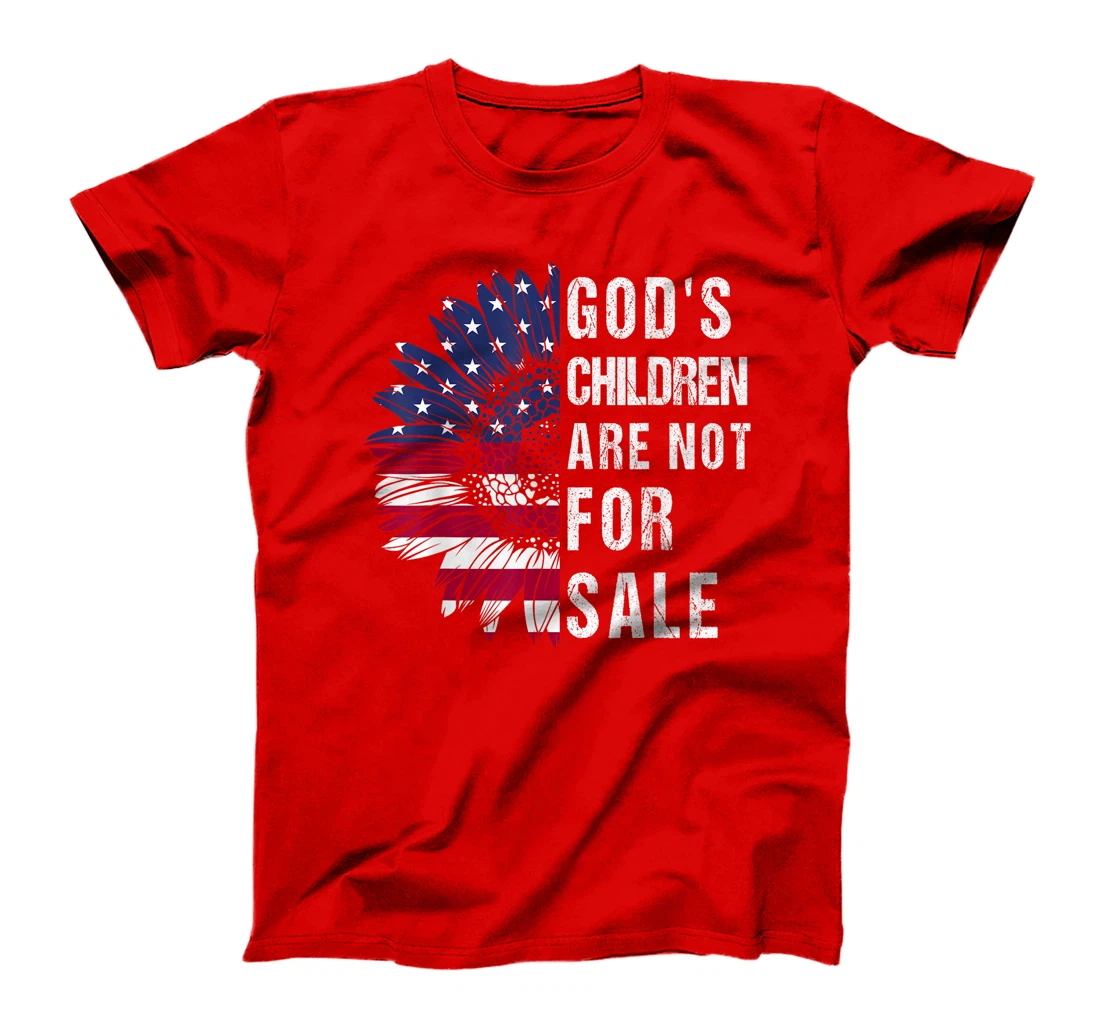 God's Children are Not For Sale US Flag Christian T-Shirt