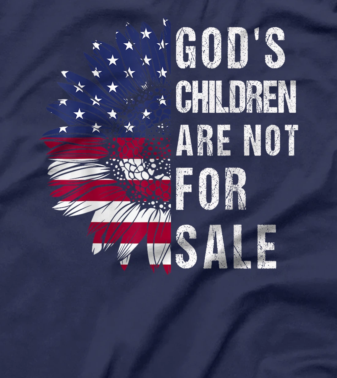God's Children are Not For Sale US Flag Christian T-Shirt