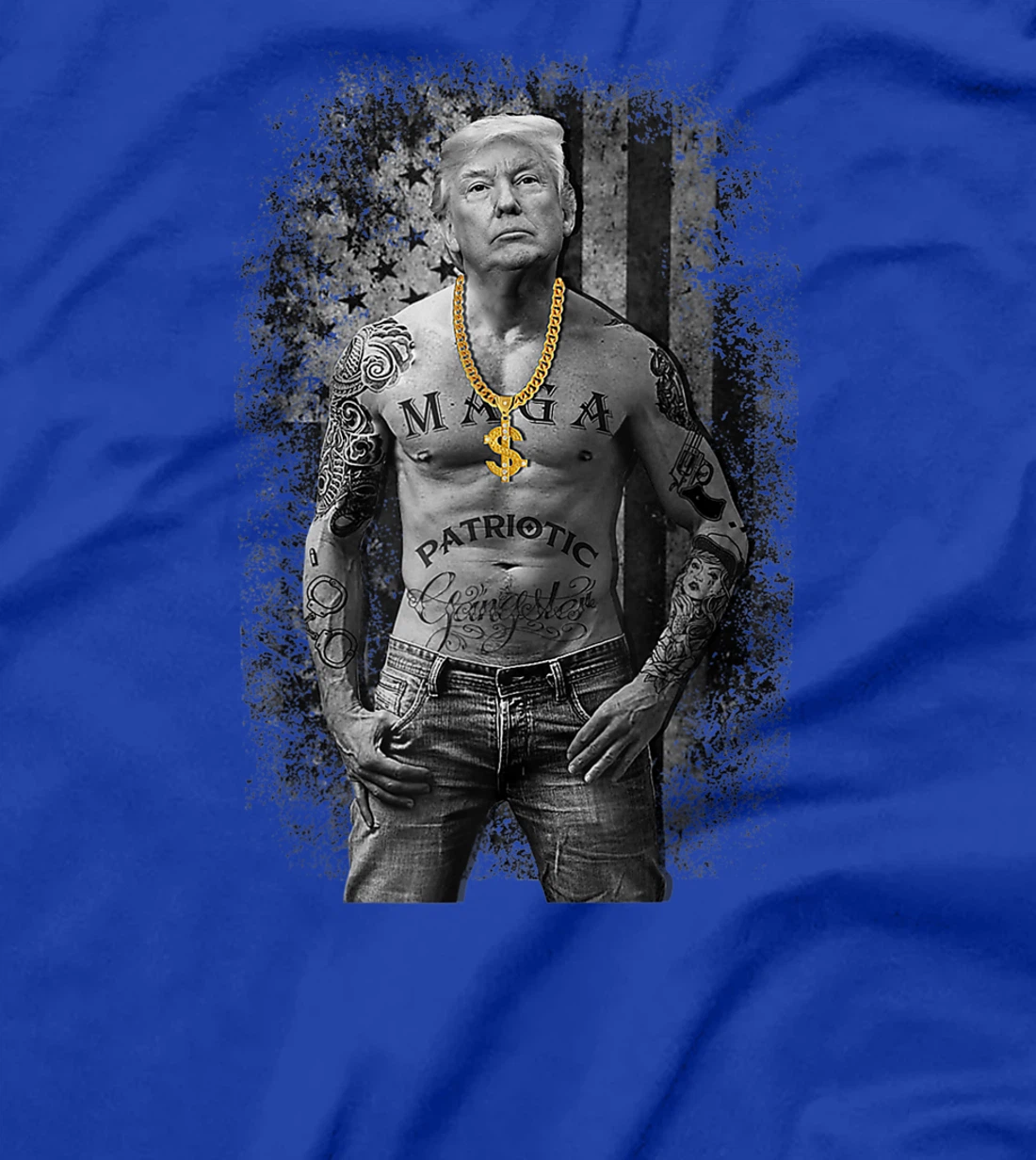 Patriotic Gangster Anti Liberal Pro Trump Republican T-Shirt