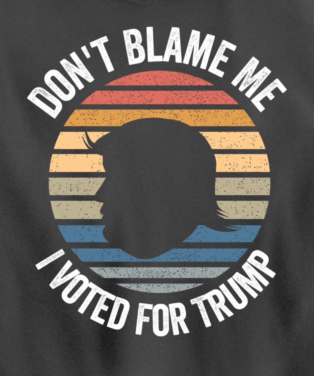 Don't Blame Me I Voted For Trump Distressed Vintage Pullover Hoodie